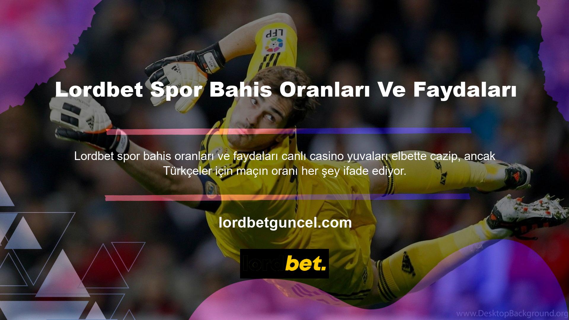 Lordbet spor bahis bölümü bahisler için oranlara sahiptir